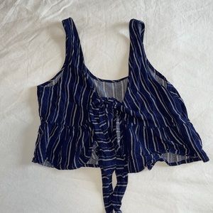 PacSun LA hearts cropped tank top with front tie closure